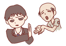 turn toのイラスト
